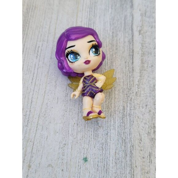SML purple fairy Angel Girl doll toy figure gold - Picture 1 of 4
